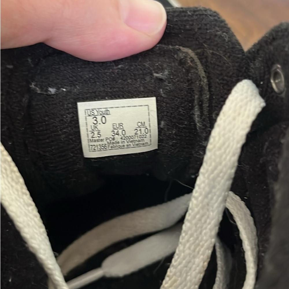 Vans Classic Black and White High-Tops - Picture 5 of 5